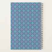 Rosa und violettes Quadratmuster Notizblock (Rückseite)