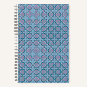Rosa und violettes Quadratmuster Notizblock