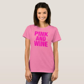 Rosa und Wein T-Shirt (Vorne ganz)