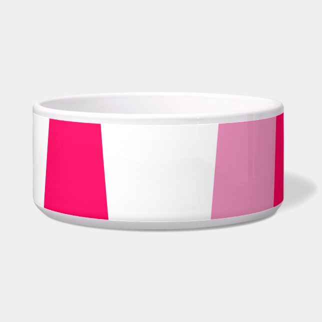 Rosa und weiß Abstrakt Napf (Rechts)