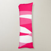 rosa und weiß abstrakt seitenschläferkissen (Rückseite (Vertikal))