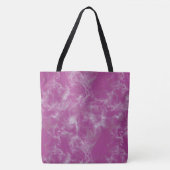 rosa und weiß Abstrakt Tasche (Vorderseite)