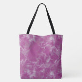 rosa und weiß Abstrakt Tasche (Rückseite)