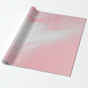 ROSA UND WEIß ABSTRAKTE MALEREI GESCHENKPAPIER