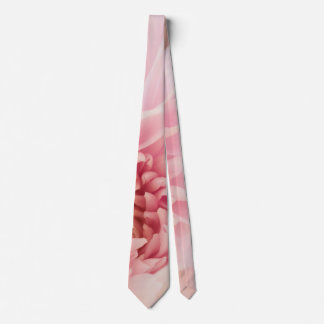 Rosa und Weiß Dahlia Neck Tie Krawatte