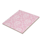 Rosa und Weiß Damast Fliese (Seite)
