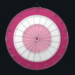Rosa und Weiß Dartscheibe<br><div class="desc">Rosa und weiße Dartscheibe</div>