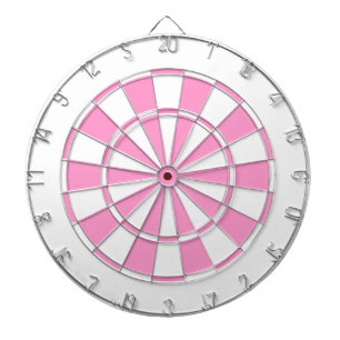 Rosa und Weiß Dartscheibe