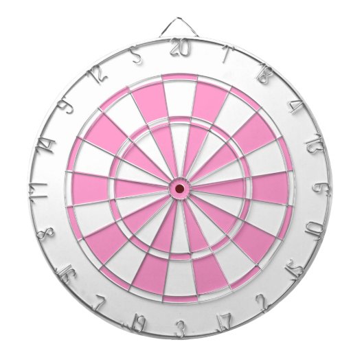 Rosa und Weiß Dartscheibe (vorne)