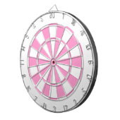 Rosa und Weiß Dartscheibe (Vorderseite rechts)