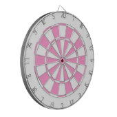 Rosa und Weiß Dartscheibe (Vorderseite Links)
