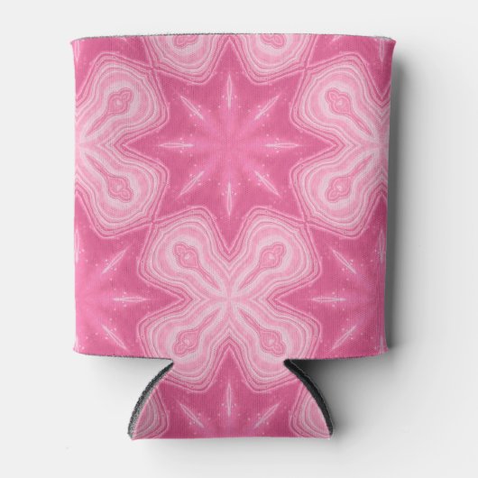 Rosa und Weiß Dosenkühler (Vorderseite)