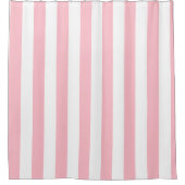 Rosa und Weiß, einfach gestrichen Duschvorhang (Vorderseite)