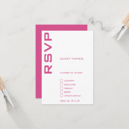 Rosa und Weiß Einladung