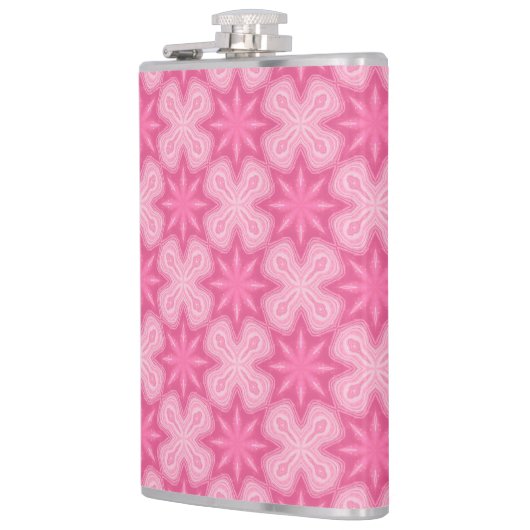 Rosa und Weiß Flachmann (Links)