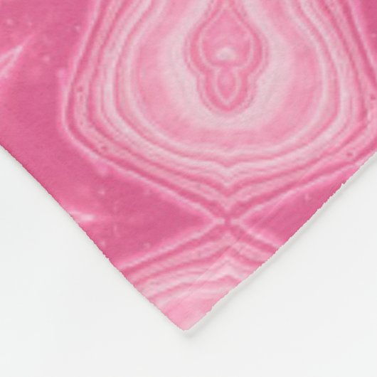 Rosa und Weiß Fleecedecke (Ecke)