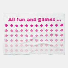 Rosa und Weiß Gemustert Geschirrtuch