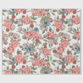 Rosa und Weiß Geschenkpapier (Flach)