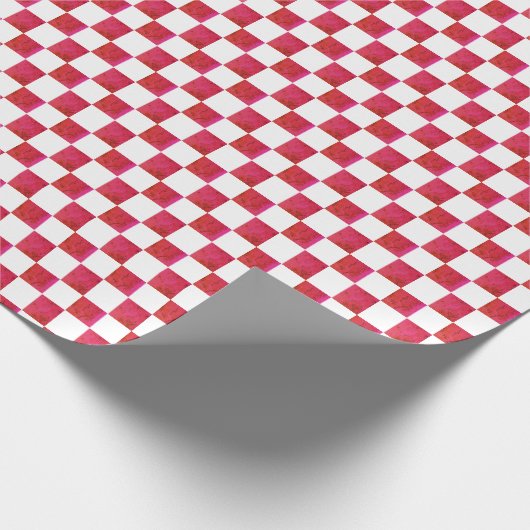 Rosa und Weiß Geschenkpapier (Ecke)