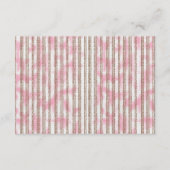 rosa und weiß gestreifter Hintergrund Begleitkarte (Vorderseite)
