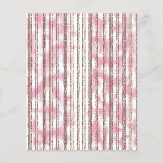 rosa und weiß gestreifter Hintergrund Flyer (Vorne)