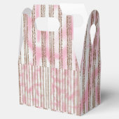 rosa und weiß gestreifter Hintergrund Geschenkschachtel (Geöffnet)