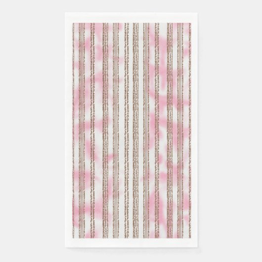 rosa und weiß gestreifter Hintergrund Serviette (Vorderseite)