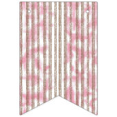 rosa und weiß gestreifter Hintergrund Wimpelkette (Erste Fahne)