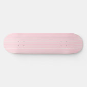 Rosa und weiß gestreiftes Skatedeck Skateboard (Horizontal)