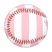 Rosa und weiß gestrichen baseball (Vorderseite Links)