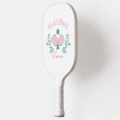 Rosa und weiß gestrichen | Pickleball Queen Schläger (Links)