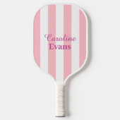 Rosa und weiß gestrichen pickleball schläger (Vorderseite)