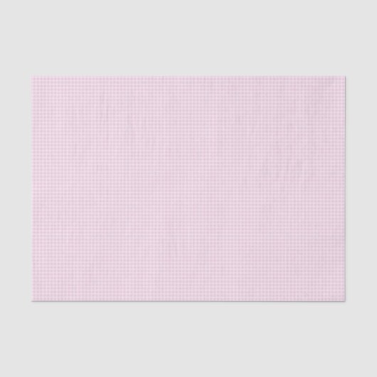 Rosa und Weiß Gingham Seidenpapier (Vorderseite)