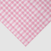 Rosa und Weiß Gingham Seidenpapier (Ausschnitt)