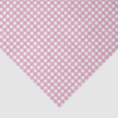 Rosa und Weiß Gingham Seidenpapier (Ausschnitt)