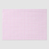 Rosa und Weiß Gingham Seidenpapier (Vorderseite)