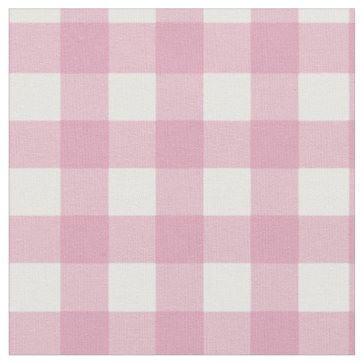 Rosa und Weiß Gingham Stoff (Nahaufnahme)