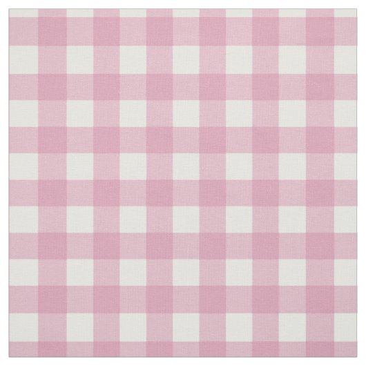 Rosa und Weiß Gingham Stoff (Muster)