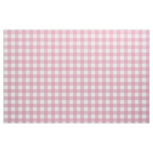 Rosa und Weiß Gingham Stoff (Fat Quarter (45,7 x 55,9 cm))