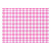 Rosa und Weiß Gingham Tischdecke (Vorderseite (Horizontal))