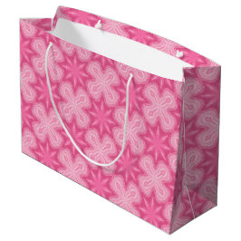 Rosa und Weiß Große Geschenktüte