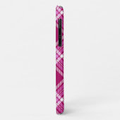 Rosa und Weiß Kariert Case-Mate iPhone Hülle (Hinten/Links)