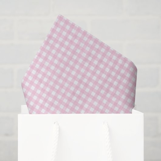 Rosa und weiß kariert seidenpapier (Geschenktüte)