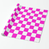 Rosa und Weiß Karo Geschenkpapier (Ungerollt)