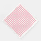 Rosa und weiß Karton Papier Abendessen Napkins Serviette (Ecke)