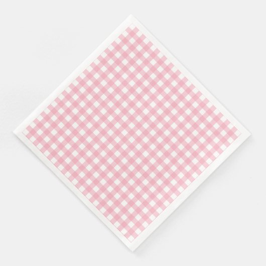 Rosa und weiß Karton Papier Abendessen Napkins Serviette (Ecke)