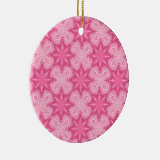 Rosa und Weiß Keramik Ornament (Rechts)