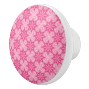 Rosa und Weiß Keramikknauf