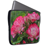Rosa und Weiß Laptopschutzhülle (Vorne Rechts)