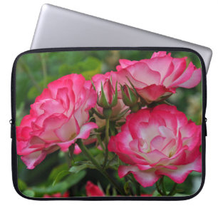 Rosa und Weiß Laptopschutzhülle